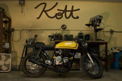 Honda Yellow 400-Four Cafe Racer by Kott