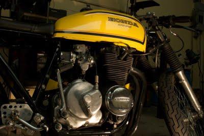 Honda Yellow 400-Four Cafe Racer by Kott