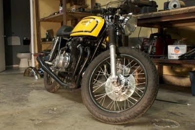 Honda Yellow 400-Four Cafe Racer by Kott