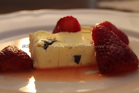 Semifreddo al formaggio con fragole fresche