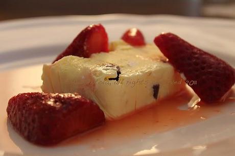 Semifreddo al formaggio con fragole fresche