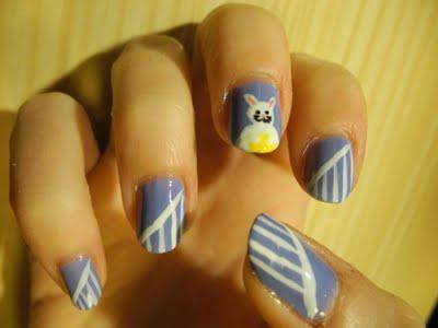 Nail art: il coniglio pasquale