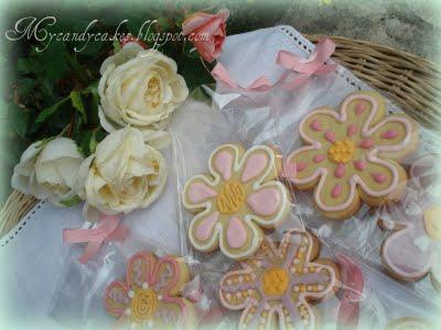 Flower cookies- Biscotti decorati fiore