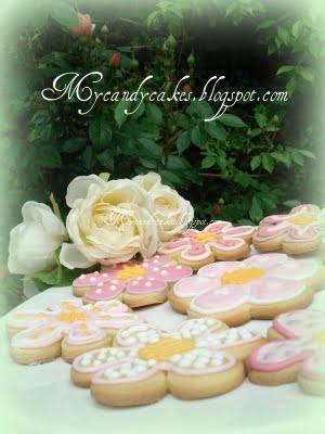 Flower cookies- Biscotti decorati fiore