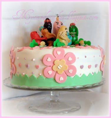 Barbapapà cake- Torta Barbapapà e fiori