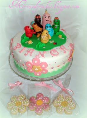 Barbapapà cake- Torta Barbapapà e fiori