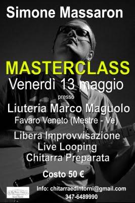 Masterclass di Simone Massaron, Favaro Veneto 13 maggio