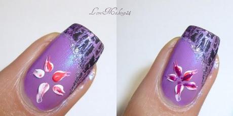 Nail art Easy Flower (in collaborazione con Tentazione Makeup)