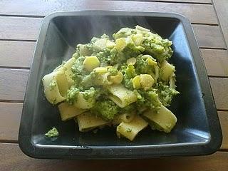 ...pasta con cime di rapa allo zenzero...