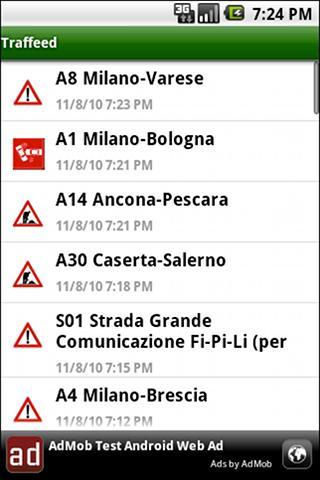  Traffeed, informazioni sul traffico in tempo reale su Android