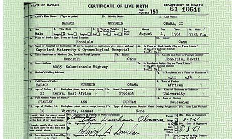 Barack Obama's birth certificate