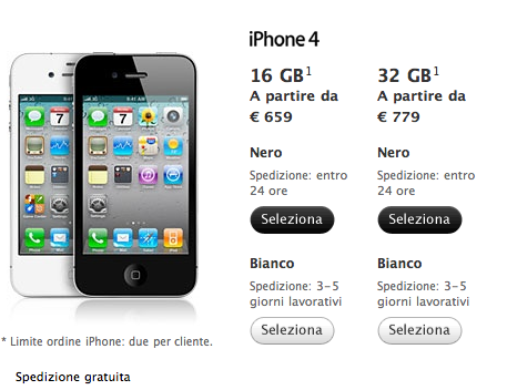 Ora è realtà “Finalmente il fantastico iPhone 4. Ora disponibile in versione Bianco.