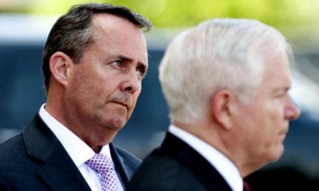 Liam Fox and Robert Gates