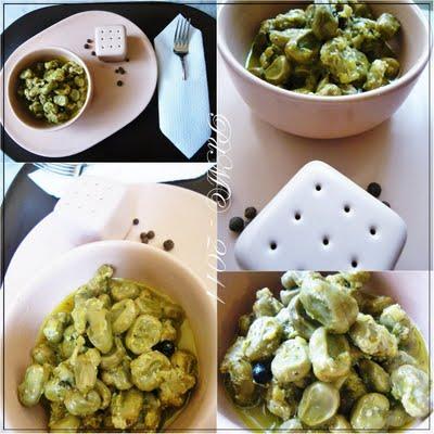 Zuppa di fave e porro al pimento