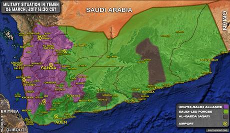Yemen santuario del jihad? La guerra sottovalutata e il fattore Trump yemen-war-map