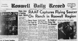 Il “caso Roswell” al Simposio di San Marino IL GIORNALE DELL'EPOCA, CON LA NOTIZIA DEL CRASH