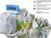 Mappa Londra cartina stoffa design Palomar: Crumpled City™