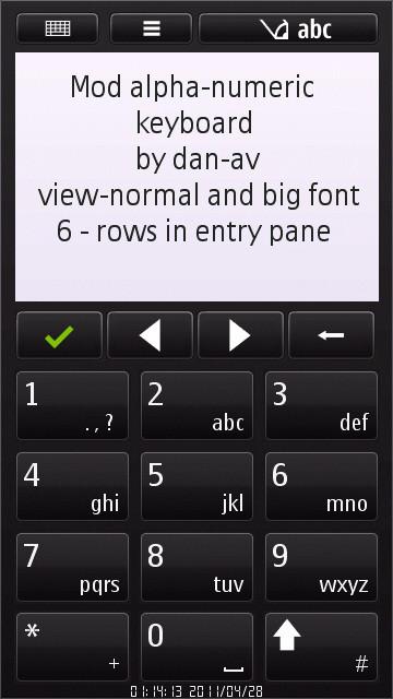 Tastiera Alfanumerica Restyle per Firmware Porting C6