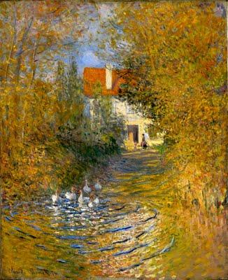 Oche nel ruscello  (Monet)