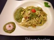 Trofie gamberi pomodorini pesto