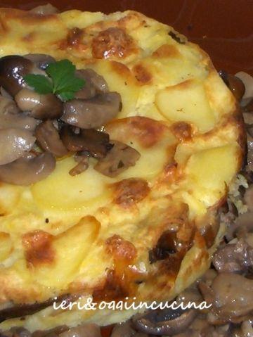 patate e funghi al forno