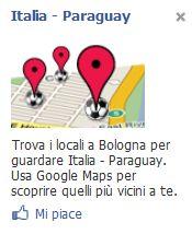 L’Advertising di Google su Facebook: dove guardare Italia-Paraguay?