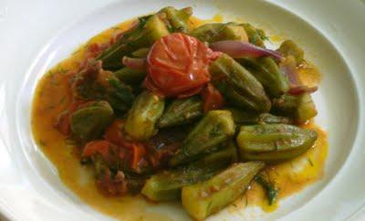 okra in umido (bamies laderès)