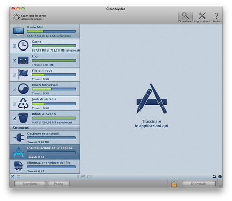 CleanMyMac31 Clean My Mac: un ottima utility per la salute del vostro Mac | Mac OSX App