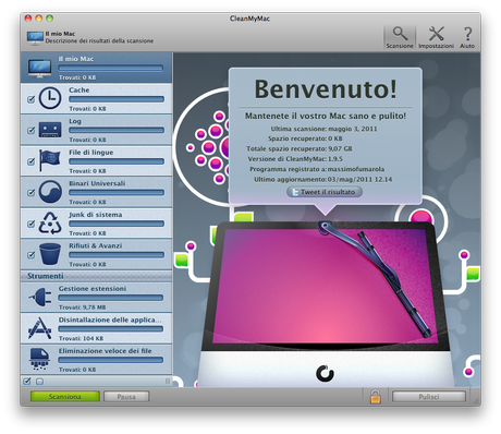 CleanMyMac7 Clean My Mac: un ottima utility per la salute del vostro Mac | Mac OSX App