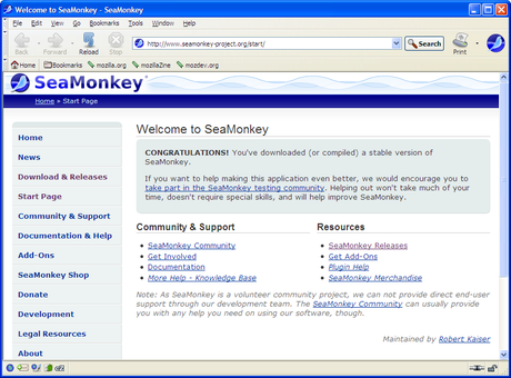 Disponibile SeaMonkey v. 2.0.14 Security Update