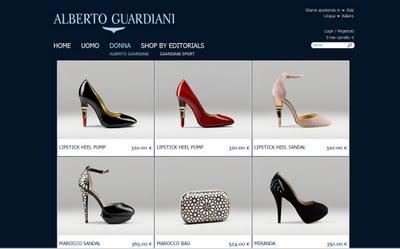 Apertura store online Alberto Guardiani