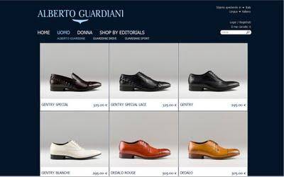 Apertura store online Alberto Guardiani