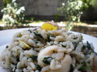 Risotto Seppie e Biete con Scorza di Limone