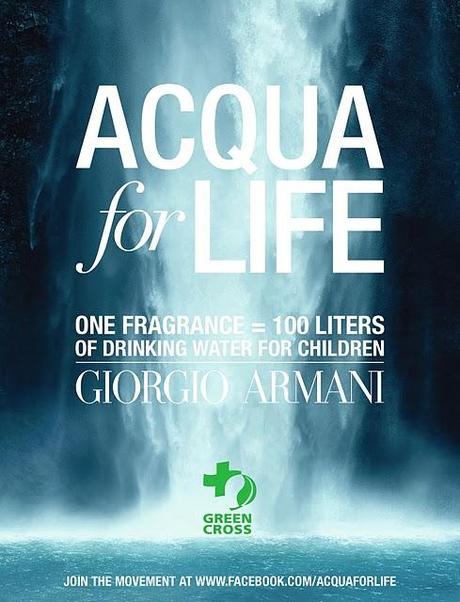 Acqua for life by Giorgio Armani, perchè l'acqua è un diritto
