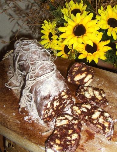 Salame di cioccolato (o salame del papa o inglese o turco)