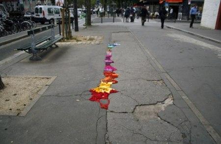 Guerrilla knitting