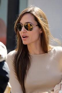 James Franco & Angelina Jolie in Dolce & Gabbana Gold Sunglasses