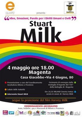 IL MONDO GLBT VA CELEBRATO, NON TOLLERATO (Stuart Milk)