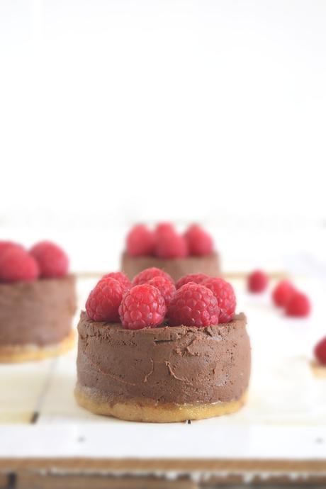 cheesecake di riso al cioccolato e lamponi cheesecake di riso al cioccolato e lamponi