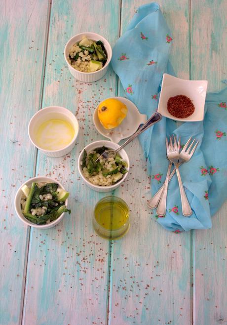 Orzo con mela verde e cicoria Orzo con mela verde e cicoria