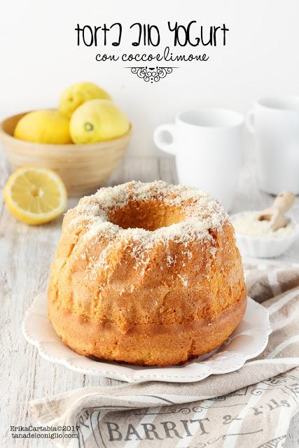 Torta allo yogurt con cocco e limone Torta allo yogurt con cocco e limone