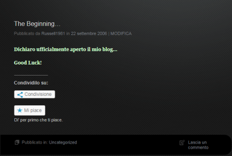 Il giorno di My World… Il giorno di My World…