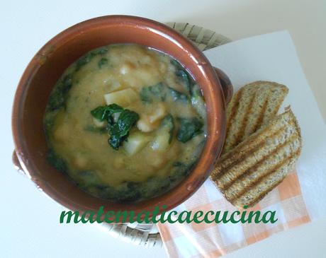 Zuppa di Ceci, Patate e Spinaci Zuppa di Ceci, Patate e Spinaci