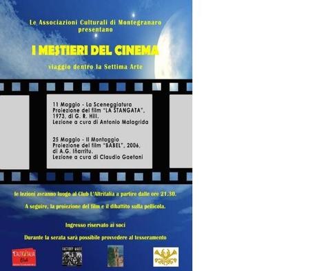 I Mestieri del Cinema - i due nuovi appuntamenti