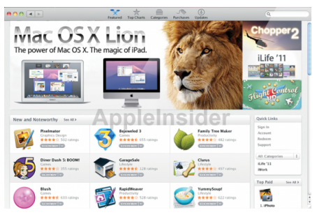 Rumors: Il Mac OS X Lion potrà essere acquistato comodamente attraverso App Store!!