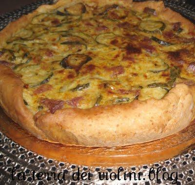 Torta zucchine e formaggi freschi