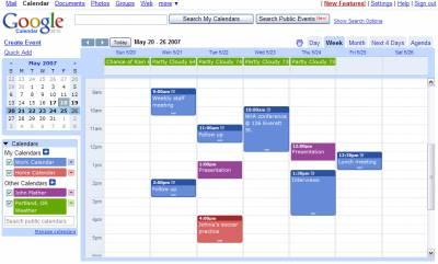 google calendar