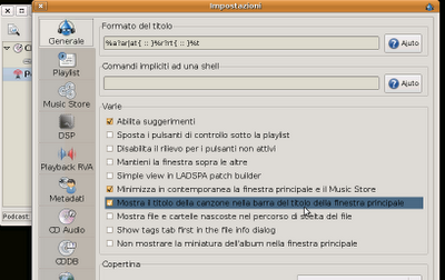 Aqualung è un ottimo player musicale per GNU/Linux  che offre anche un database musicale.