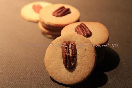 Cookies miele, zucchero di canna e noci pecan