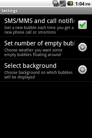 Notification Bubbles Android Live Wallpaper Notification Bubble, un live wallpaper con le notifiche nelle bolle per Android